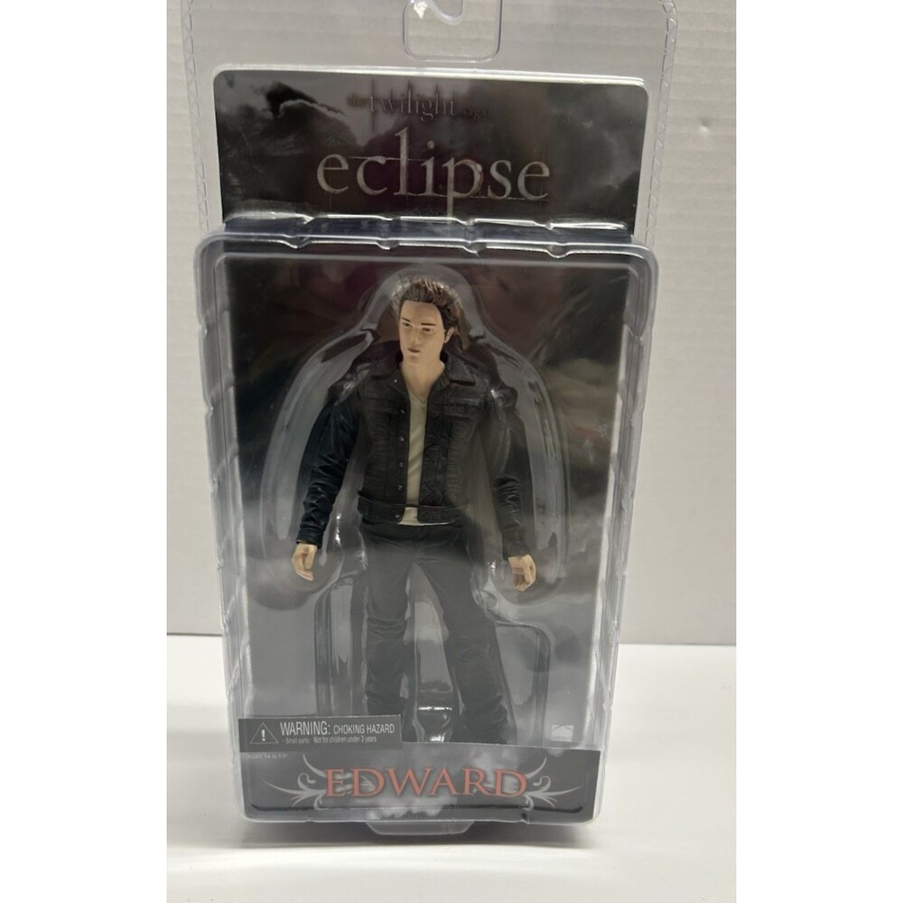 Twilight Eclipse Edward Cullen Figure New black jacket black jeans new gift